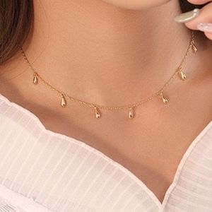 HH Golden Teardrops Chocker- Sterling Silver
